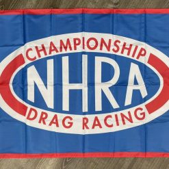 NHRA Racing Flag 3x5 ft Blue Banner National Hot Rod Association Man-Cave