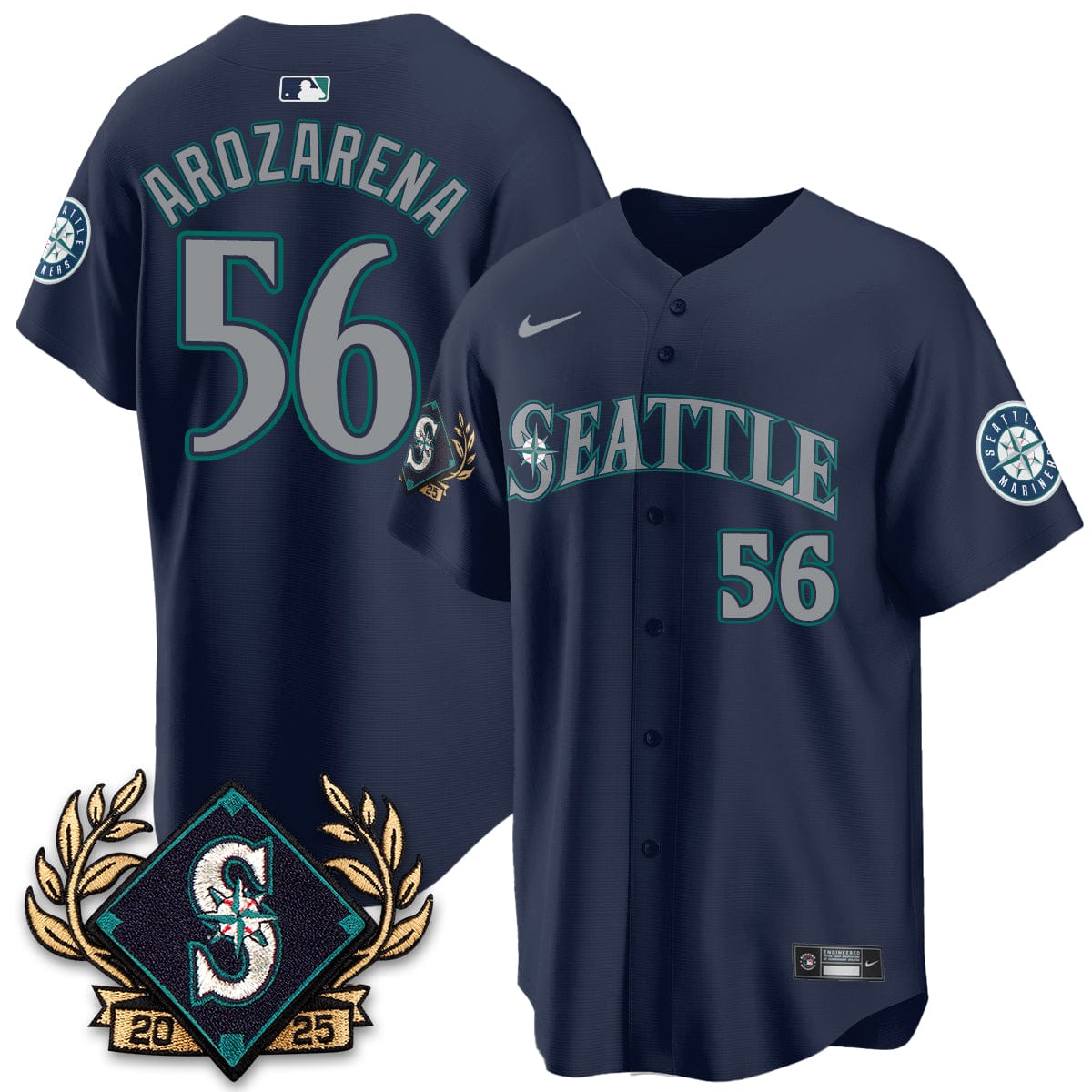 Seattle Mariners 2025 Series Champions Jersey - All Stitched - Image 13