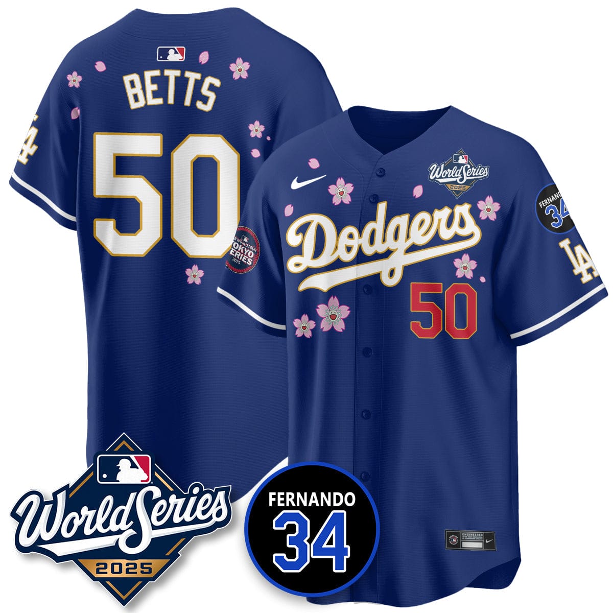 Los Angeles Dodgers Tokyo Series 2025 NL Champions Jersey - All Stitched - Image 24