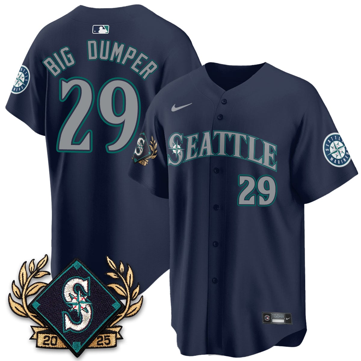 Seattle Mariners 2025 Series Champions Jersey - All Stitched - Image 14
