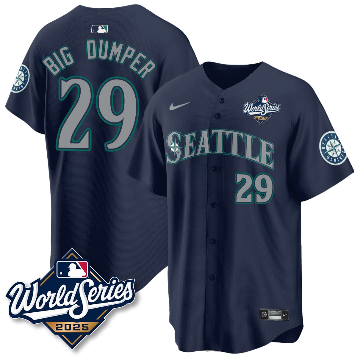 Seattle Mariners 2025 World Series Jersey - All Stitched - Image 13