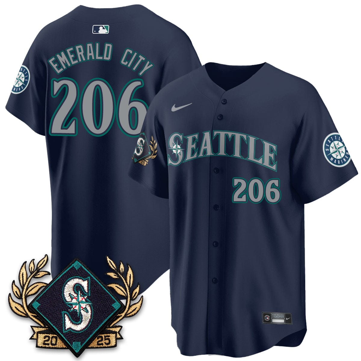 Seattle Mariners 2025 Series Champions Jersey - All Stitched - Image 15