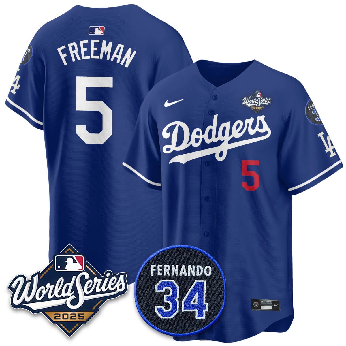 Los Angeles Dodgers 2025 National League Champions Jersey - All Stitched - Image 29