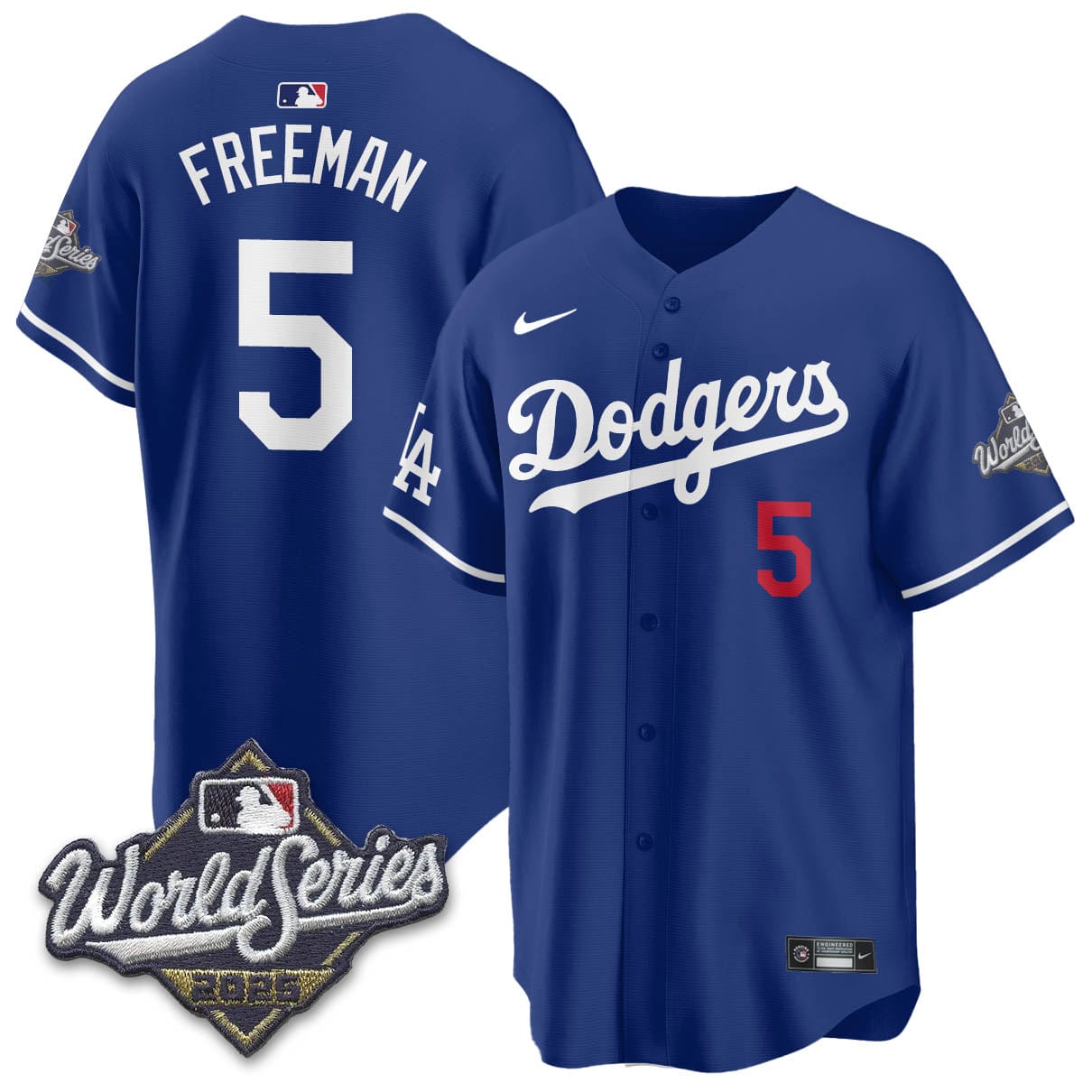 Los Angeles Dodgers 2025 World Series Jersey - All Stitched - Image 19