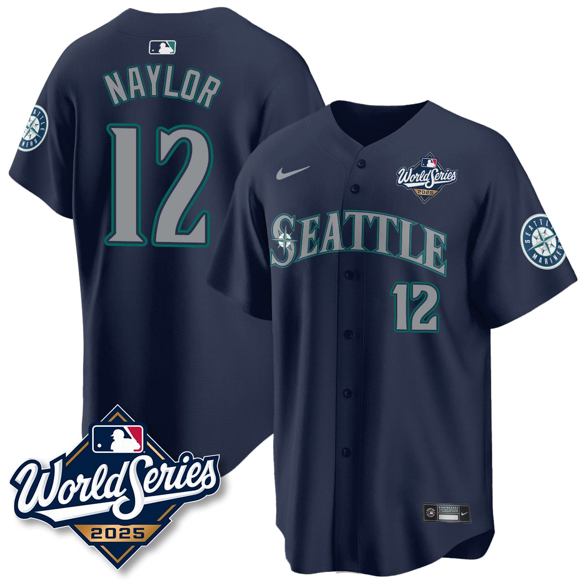 Seattle Mariners 2025 World Series Jersey - All Stitched - Image 16
