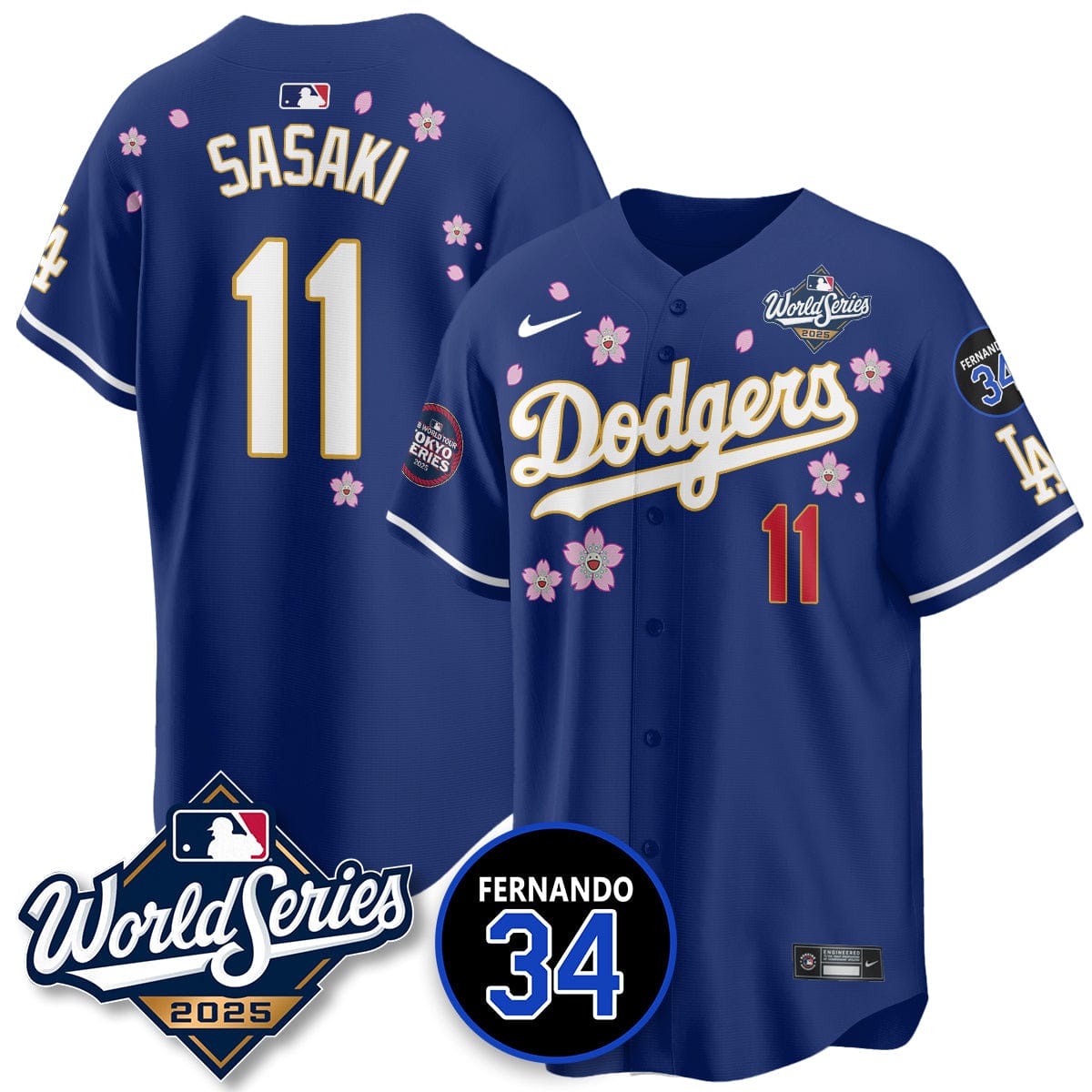 Los Angeles Dodgers Tokyo Series 2025 NL Champions Jersey - All Stitched - Image 29