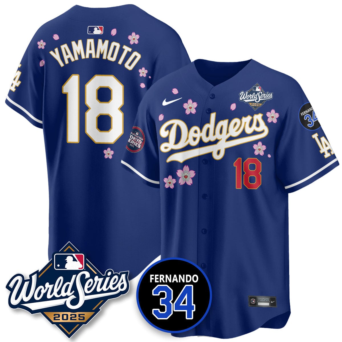 Los Angeles Dodgers Tokyo Series 2025 NL Champions Jersey - All Stitched - Image 30