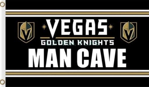 New Designs Vegas Golden Knights Man Cave Flag 3X5Ft Polyester Digital Print Banner USA
