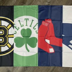 New England Patriots Boston Celtics Red Sox Bruins Flag 3x5 ft Banner Man-Cave