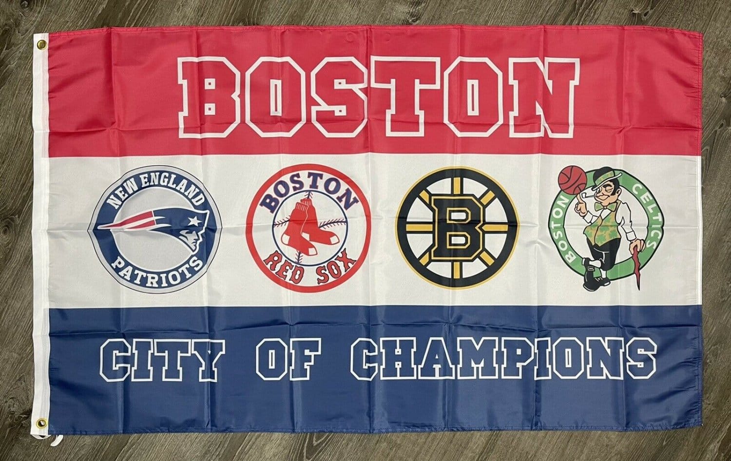New England Patriots Boston Celtics Red Sox Bruins Flag 3x5 ft Banner Man-Cave Brand New