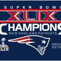 New England Patriots Logo Champion Flag 3X5 Ft Polyester Banner USA 90x150cm