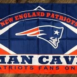 New England Patriots Man-Cave Flag 3x5 ft Sports Football Banner Garage Bar
