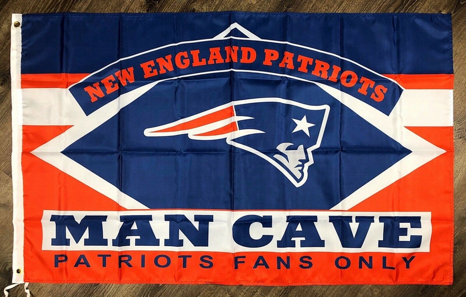 New England Patriots Man-Cave Flag 3x5 ft Sports Football Banner Garage Bar