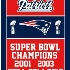 New England Patriots Super Bowl Champion 2017 Flag 3X5 Ft Polyester Banner USA 90x150cm