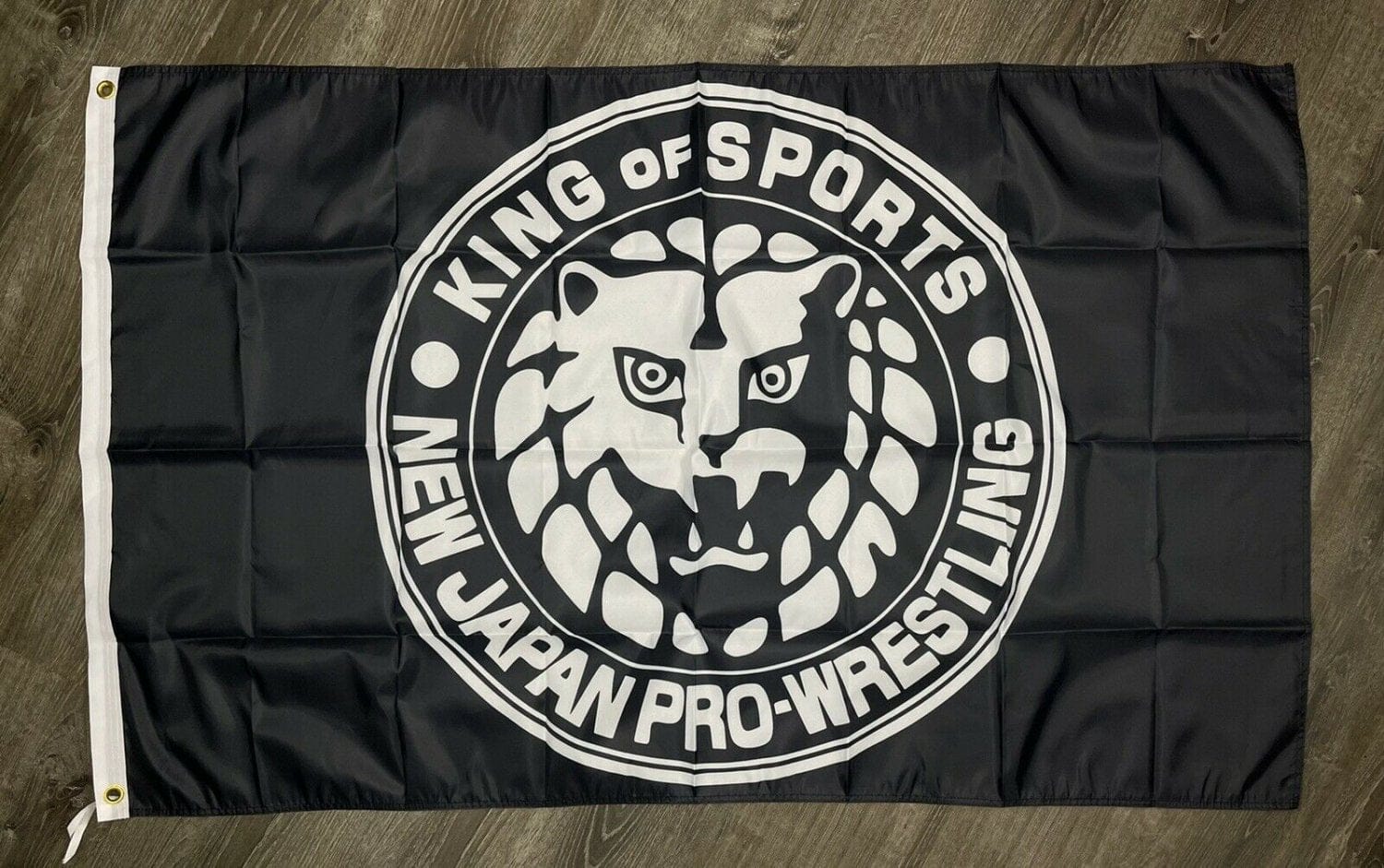 New Japan Pro-Wrestling Flag 3x5 ft NJPW Black White Logo Banner King of Sports