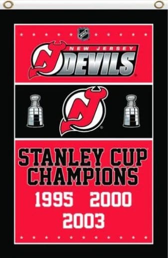 New Jersey Devils Stanley Cup Flag 3X5Ft Polyester Digital Print Banner USA