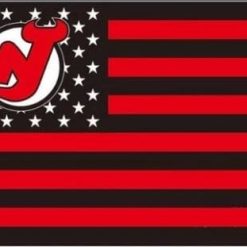 New Jersey Devils Star and Stripe Flag 3X5Ft Polyester Digital Print Banner USA