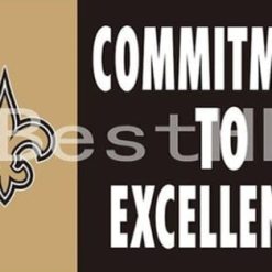 New Orleans Saints Commitment To Excellence Flag 3X5 Ft Polyester Banner USA 90x150cm