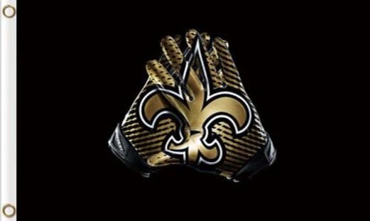 New Orleans Saints Gloves Flag 3X5 Ft Polyester Banner USA 90x150cm