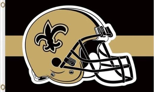 New Orleans Saints Helmet Flag 3X5 Ft Polyester Banner USA 90x150cm