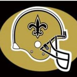 New Orleans Saints Helmet Logo Black Flag 3X5 Ft Polyester Banner USA 90x150cm