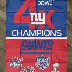 New York Giants Super Bowl Championship Flag 3x5 ft Sports Banner Man-Cave