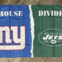 New York Giants vs New York Jets House Divided Flag 3x5 ft Sports Banner New Brand New
