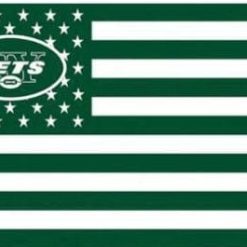 New York Jets Star and Stripes Flag 3X5 Ft Polyester Banner USA 90x150cm