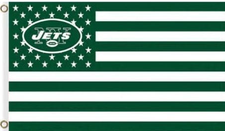 New York Jets Star and Stripes Flag 3X5 Ft Polyester Banner USA 90x150cm
