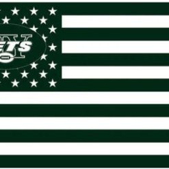 New York Jets Star and Stripes US Flag 3X5 Ft Polyester Banner USA 90x150cm
