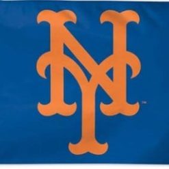 New York Mets Logo US flag 3X5Ft Banner USA Polyester with Brass Grommets