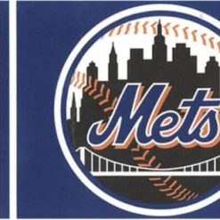 New York Mets Logo flag 3X5Ft Banner USA Polyester with Brass Grommets