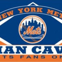 New York Mets Man Cave flag 3X5Ft Banner USA Polyester with Brass Grommets