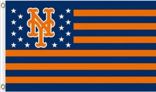 New York Mets Nation US flag 3X5 Banner USA Polyester with Brass Grommets
