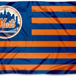 New York Mets Nation US flag 3X5Ft Banner USA Polyester with Brass Grommets