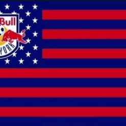 New York Red Bull Stars And Stripes Flag 3X5 Ft Polyester Banner USA 90x150cm RedBull