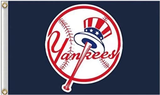 New York Yankees Blue flag 3X5Ft Banner USA Polyester with Brass Grommets