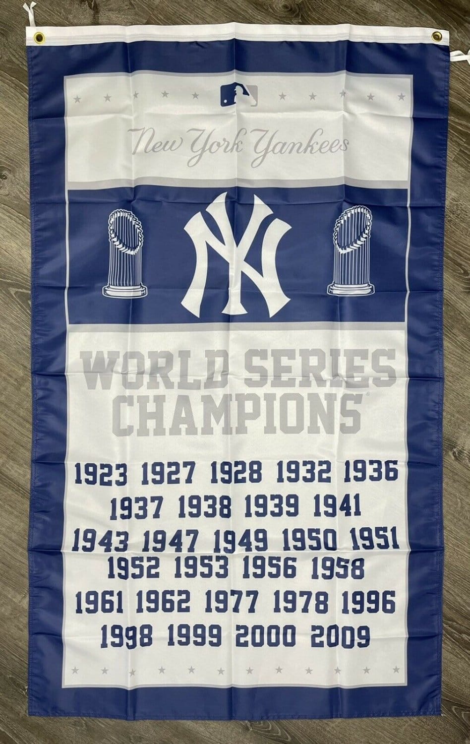 New York Yankees World Series Championship Flag 3x5 ft Vertical Sports Banner