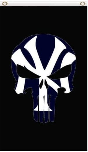 New York Yankees flag Black 3X5Ft Banner USA Polyester with Brass Grommets
