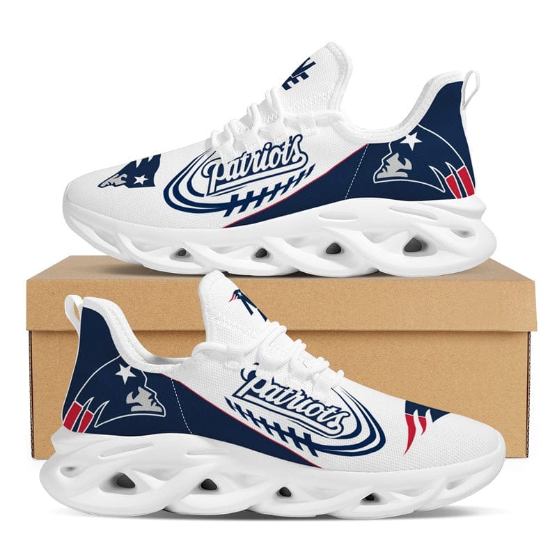 Alternative view of New England Patriots NFL Sneakers Shoes Elevate Your Every Step