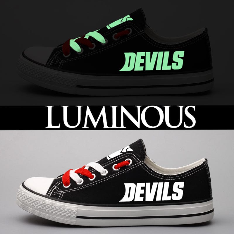 Alternative view of New Jersey Devils Low Top Canvas Sport Sneakers Shoes For Men Women Fans