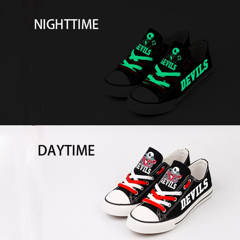 Alternative view of New Jersey Devils Low Top Canvas Sport Sneakers Shoes For Men Women Fans