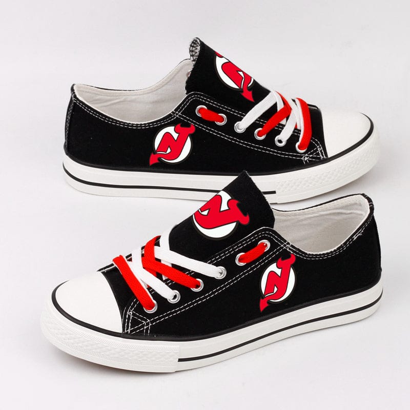 New Jersey Devils Low Top Canvas Sport Sneakers Shoes For Men Women Fans - Image 3