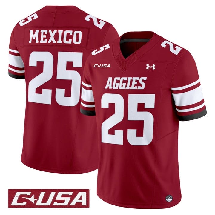 New Mexico Jersey #25 New Mexico State Aggies 2025 Vapor Stitched - Image 5