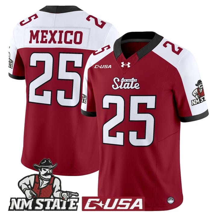 New Mexico Jersey #25 New Mexico State Aggies 2025 Vapor Stitched - Image 4