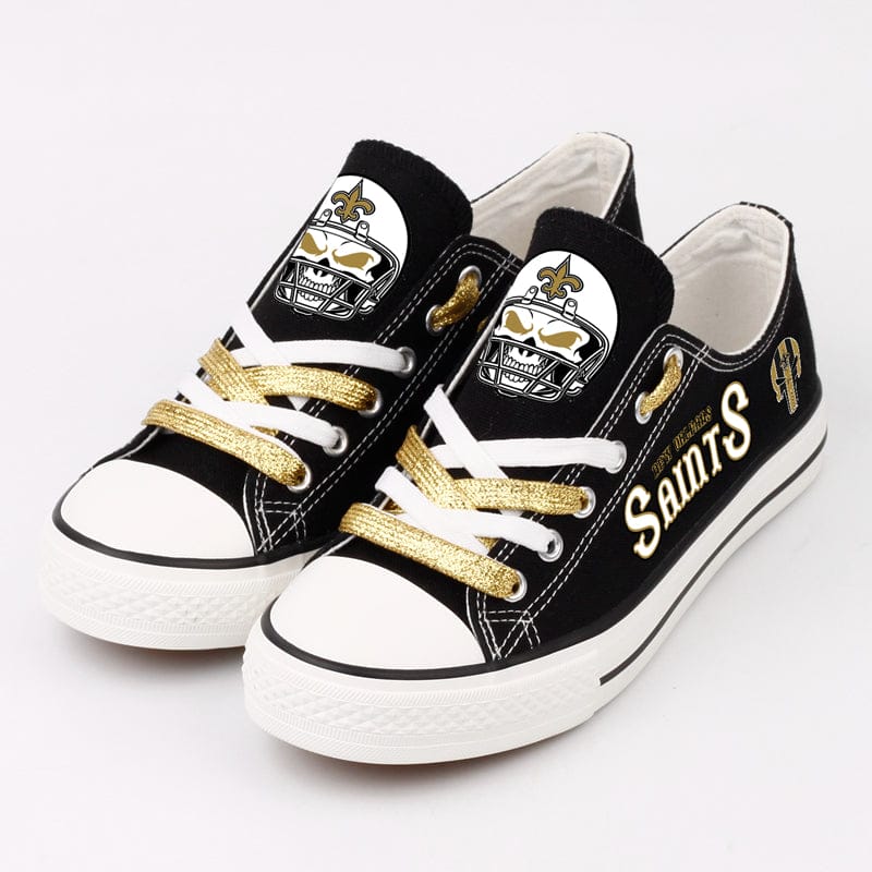 New Orleans Saints Low Top Canvas Sport Sneakers Shoes For Men Women Fans - Image 4