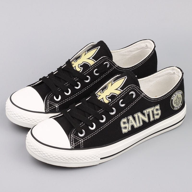 New Orleans Saints Low Top Canvas Sport Sneakers Shoes For Men Women Fans - Image 4