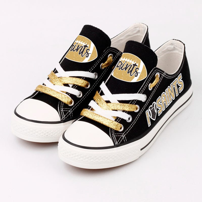 New Orleans Saints Low Top Canvas Sport Sneakers Shoes For Men Women Fans - Image 6