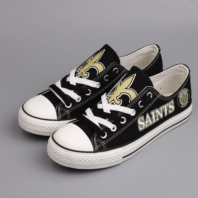 New Orleans Saints Low Top Canvas Sport Sneakers Shoes For Men Women Fans - Image 5