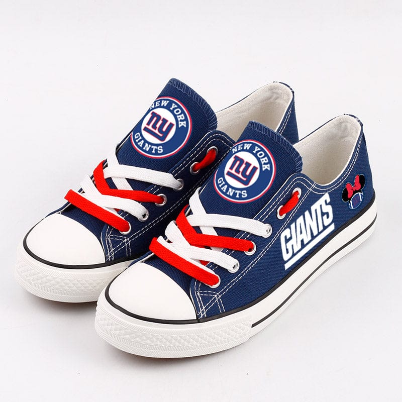 New York Giants Low Top Canvas Sport Sneakers Shoes For Men Women Fans - Image 2
